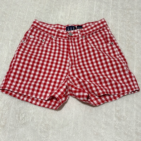 GAP Pants - Vintage Gap Red Gingham shorts